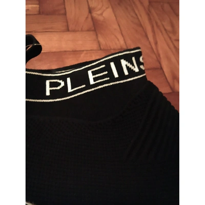 Pre-owned Philipp Plein Black Cloth Trainers