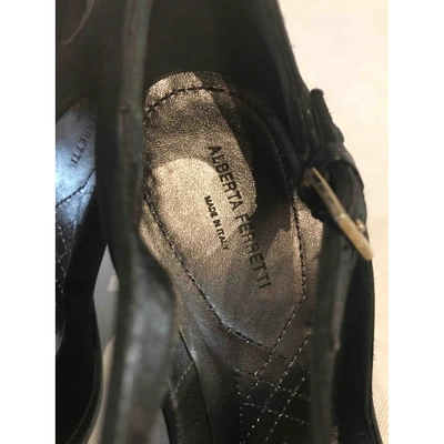 Pre-owned Alberta Ferretti Cloth Heels In Black