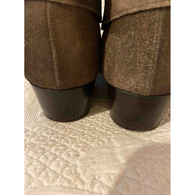Pre-owned Jean-michel Cazabat Suede Ankle Boots
