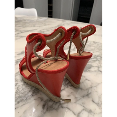 Pre-owned Dsquared2 Leather Sandals In Red