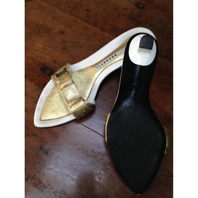 Pre-owned Fratelli Rossetti Gold Patent Leather Mules & Clogs