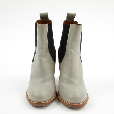 Pre-owned Chloé Grey Leather Ankle Boots
