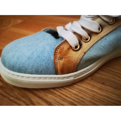 Pre-owned Marc Jacobs Cloth Trainers In Blue