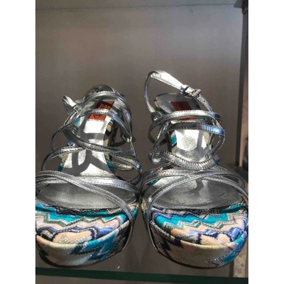 Pre-owned Missoni Blue Cloth Sandals