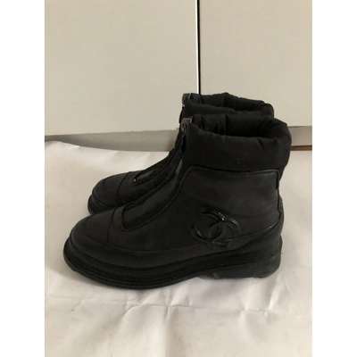 Pre-owned Chanel Black Boots