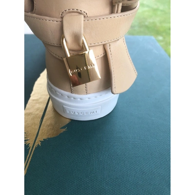 Pre-owned Buscemi Beige Leather Trainers