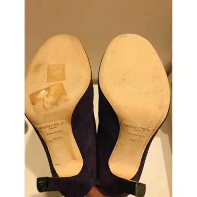 Pre-owned Jimmy Choo Purple Suede Boots