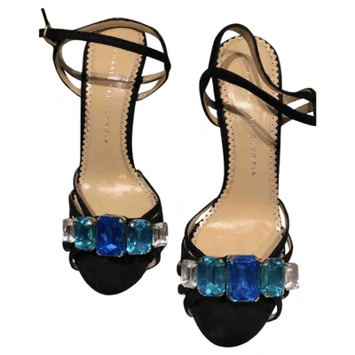 Pre-owned Charlotte Olympia Sandals In Black