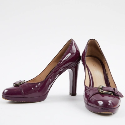 Pre-owned Fendi Patent Leather Heels In Purple