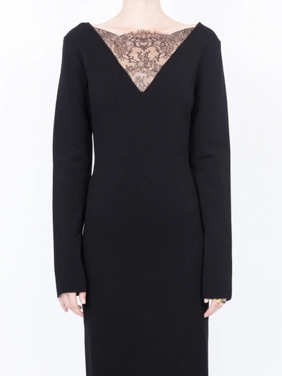 Shop Givenchy Lace Decollete Dress