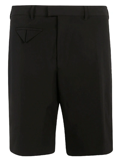 Shop Bottega Veneta Stretch Shorts In Black