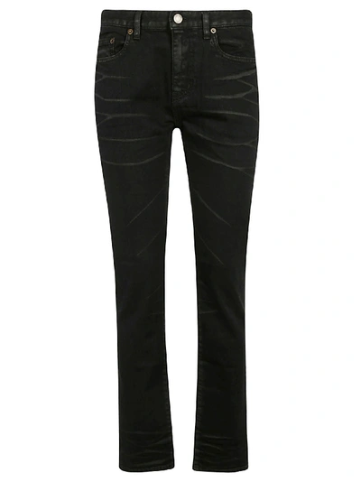 Shop Saint Laurent Five-pocket Jeans In Black