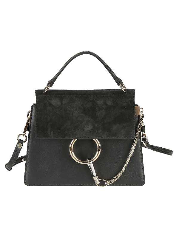 ChloÉ Ring Applique Shoulder Bag In Black | ModeSens