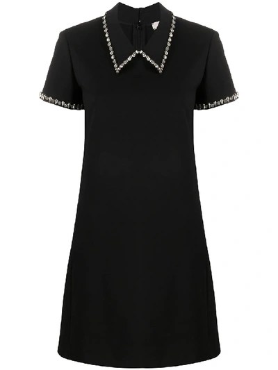 Shop Dorothee Schumacher Emotional Essence Crystal-embellished Dress In Black