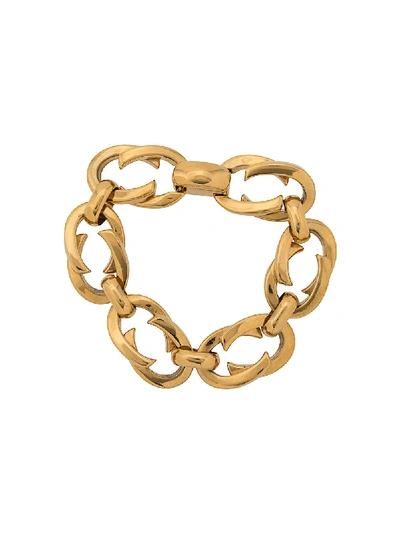 Pre-owned Gucci 1991 Chain-link Bracelet In Gold