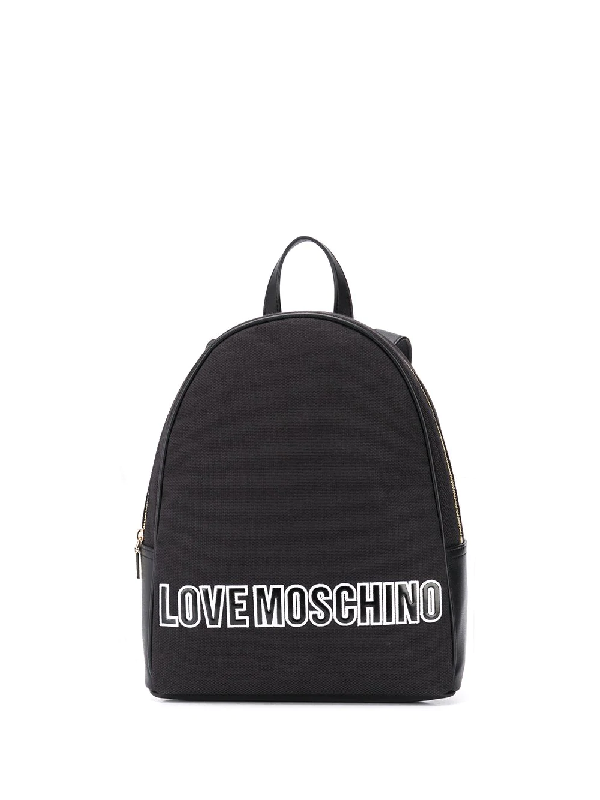 love moschino canvas backpack