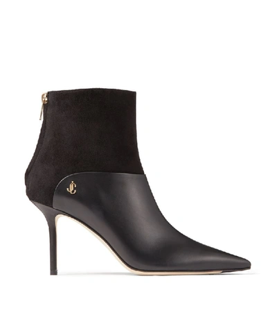 Shop Jimmy Choo Beyla 85 Leather Ankle Boots