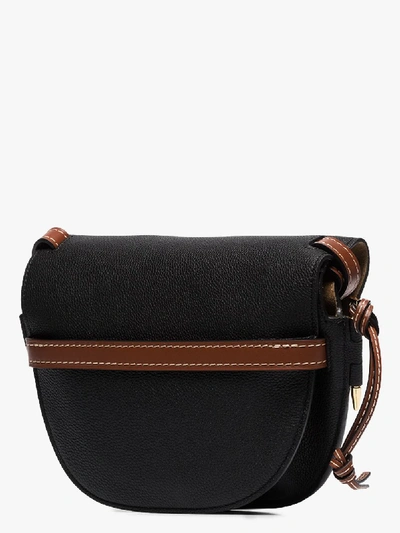 Shop Loewe Black Gate Small Leather Shoulder Bag