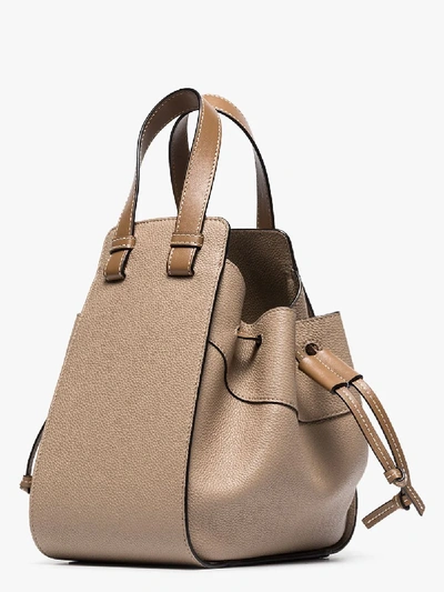 Shop Loewe Light Brown Hammock Drawstring Small Leather Shoulder Bag