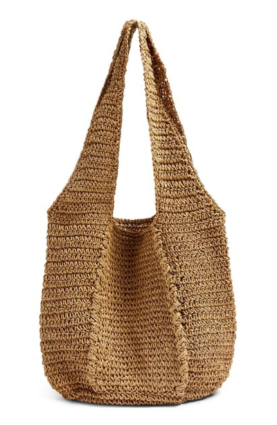 Topshop Bali Slouchy Straw Tote In Nude | ModeSens
