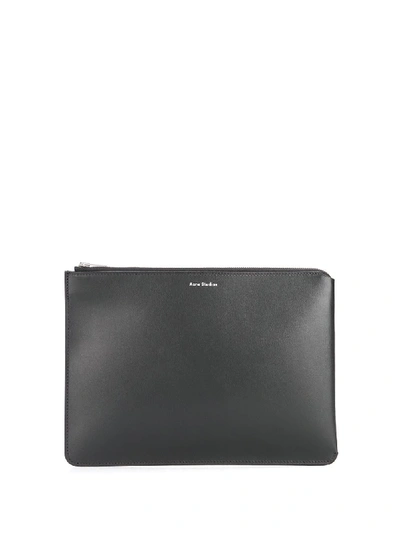 Shop Acne Studios Medium Malachite Pouch Bag In Black