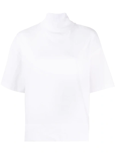 Shop Acne Studios Mirka Mock Neck T-shirt In White