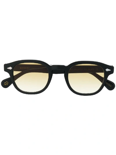 Shop Moscot Lemtosh Round-frame Sunglasses In Black