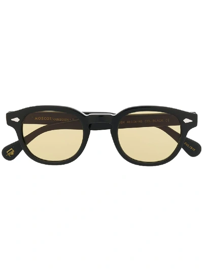 Shop Moscot Lemtosh Square Frame Sunglasses In Black