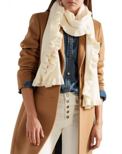 Shop Madeleine Thompson Scarves In Ivory