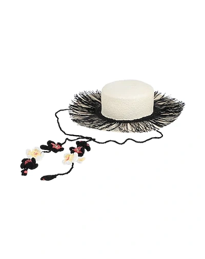 Shop Alanui Hat In Ivory