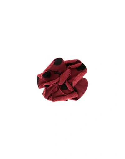 Shop Douuod Toddler Girl Brooch Burgundy Size - Textile Fibers In Red