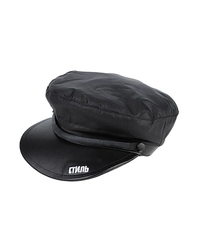 Shop Heron Preston Hat In Black