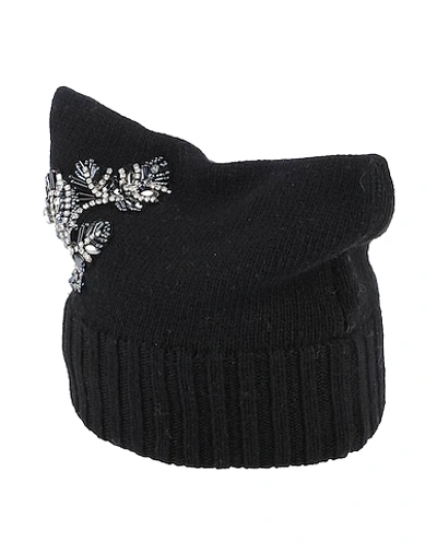 Shop Pinko Hats In Black