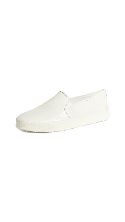 Shop Vince Blair 5 Slip On Sneakers In Optic White