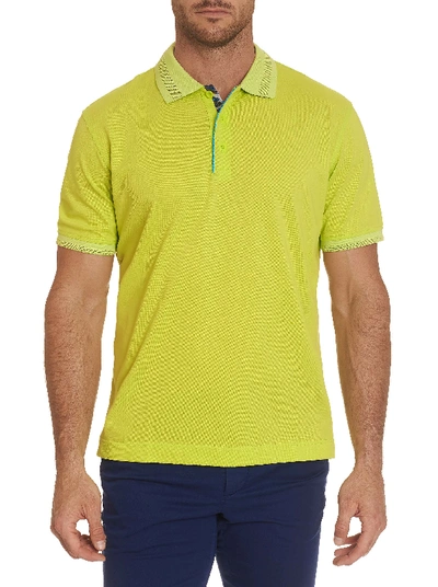 Shop Robert Graham Champion Performance Polo In Lime