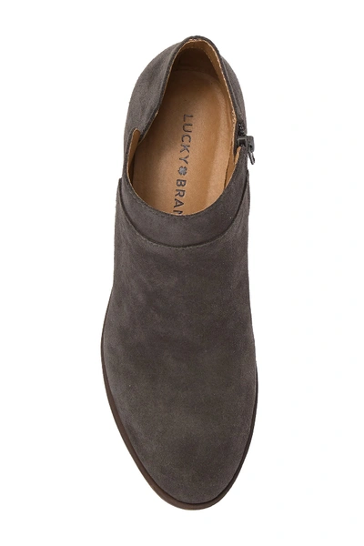 Shop Lucky Brand Brintly Waterproof Ankle Boot In Dkgrey 06