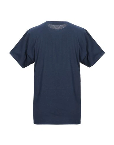 Shop Nineminutes Man T-shirt Midnight Blue Size 36 Cotton