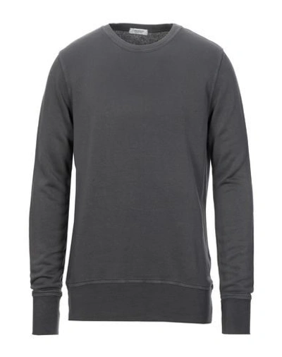 Shop Crossley Man Sweatshirt Lead Size L Lyocell, Cotton In Grey