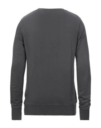 Shop Crossley Man Sweatshirt Lead Size L Lyocell, Cotton In Grey