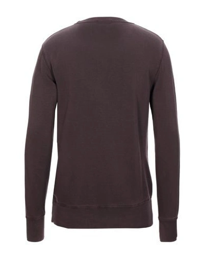 Shop Crossley Man Sweatshirt Deep Purple Size M Lyocell, Cotton