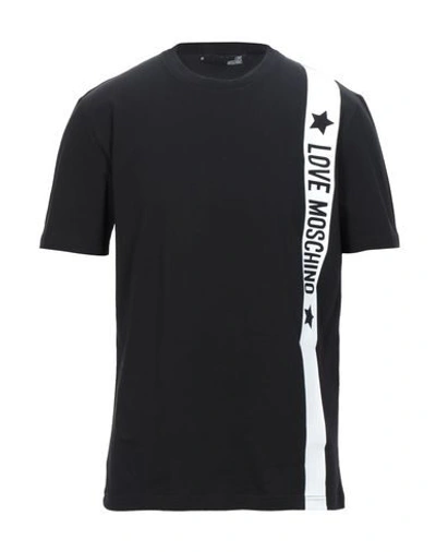 Shop Love Moschino T-shirt In Black
