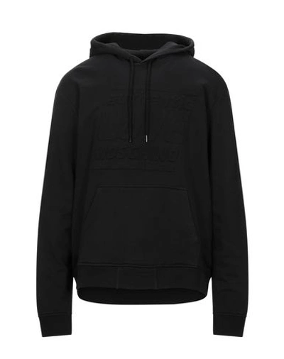 Shop Love Moschino Man Sweatshirt Black Size Xs Cotton, Elastane