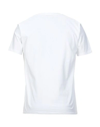 Shop Patrizia Pepe Man T-shirt White Size L Cotton