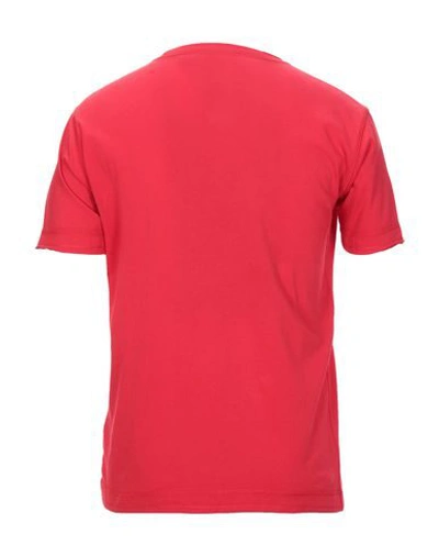 Shop Grey Daniele Alessandrini T-shirts In Red