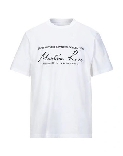 Shop Martine Rose T-shirts In White