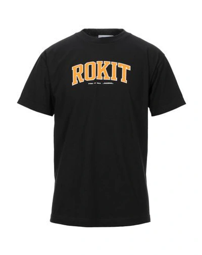 Shop Rokit T-shirts In Black