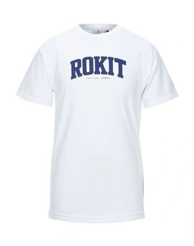 Shop Rokit T-shirts In White