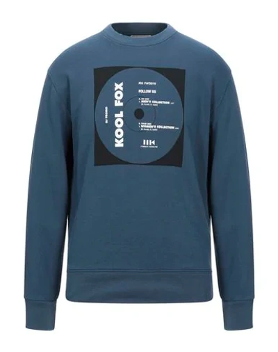 Shop Maison Kitsuné Sweatshirt In Dark Blue