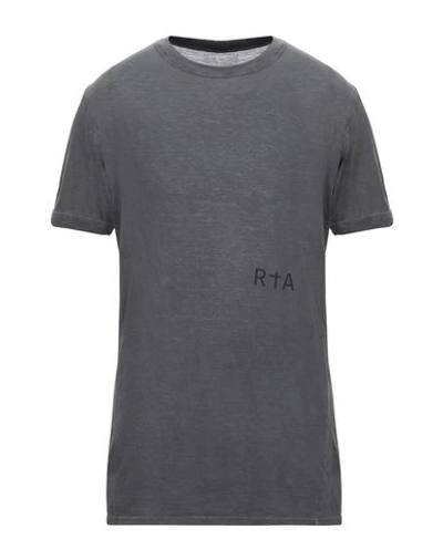 Shop Rta Man T-shirt Grey Size S Cotton