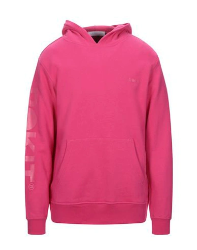 Shop Rokit Man Sweatshirt Fuchsia Size L Cotton In Pink